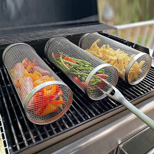 Discover the Ultimate Grilling Companion: The Cylinder Grill Basket