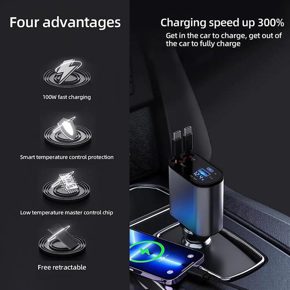 Retractable Car Charger 